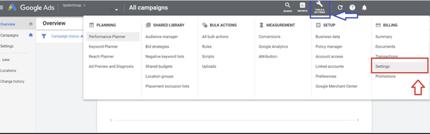 How to add Payment Details to Google Ads